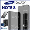 COVER FLIP PER SAMSUNG GALAXY NOTE 8 CUSTODIA A LIBRO CLEAR VIEW 360° NERA