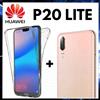 COVER 360 CUSTODIA FRONTE RETRO + PELLICOLA VETRO FOTOCAMERA PER HUAWEI P20 LITE