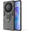 COVER Per HONOR MAGIC 6 LITE CUSTODIA ANTIURTO RIGIDA MAGNETICA ARMOR RING NERA
