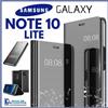 COVER FLIP PER SAMSUNG GALAXY NOTE 10 LITE CUSTODIA A LIBRO CLEAR VIEW 360°NERA