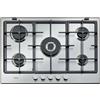 Whirlpool Piano Cottura 5 Fuochi Whirlpool a Gas 75 cm Incasso Inox GMA7522IX