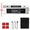 XUNTOP Goniometro Digitale Inclinometro Doppio Laser Livella Supporto Misure Dop