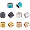 UNICRAFTALE 15 pz 5 Colori Perline Distanziatrici Colonna Foro da 7 mm