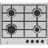 Daya Piano Cottura a Gas Daya DSPC-4G60FB, 60 cm, 4 Fuochi, Accensione Sottomanopola, Valvola di Sicurezza, Griglie in Ferro Smaltato, Kit GPL Incluso