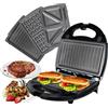 OZAVO Tostiera Piastra 3 in 1 Elettrica Multifunzione per Toast, Piastra Waffle