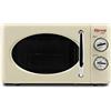 Girmi FM21 Forno Microonde Combinato Vintage Design, 20 Lt, 700+800W, Cottura co