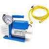 Gasfrigo POMPA VUOTO CONDIZIONATORE BISTADIO 70 LT/MIN 2 STADI + FRUSTA RUBINETTO + OLIO