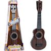 LUVDECO Ukulele giocattolo per bambini, 36cm Chitarra giocattolo con 4 corde regolabili,