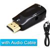 Does not apply Convertitore Hdmi-Compatibile Con VGA Con Cavo Audio Jack Da 3,5 Mm Maschio a Fe