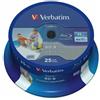Verbatim BD-R Blu Ray SL DataLife Type 25GB 6x Printable Stampabili campana da 2