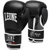 LEONE 1947, Flash Guantoni da Boxe, Unisex - Adulto, Nero, 10 OZ, GN083