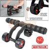 FFITNESS AB ROLLER RUOTA RULLO 3 RUOTE FITNESS EQUIPMENT TOTAL BODY CRUNCH ADDOMINALI