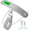 HKaizen Bilancia digitale per bagagli e valigie Max 50 kg/110 lb, con ricarica USB-C....