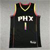 Maglia da basket NO.1 NO.35 cucita Nero Taglia S-2XL