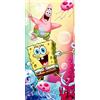Jerry Fabrics Sponge Bob - Telo doccia, 70 x 140 cm, amici 012