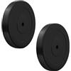FFitness COPPIA DISCHI GOMMATI FORO 30MM PIASTRE BILANCIERE PESI X PALESTRA HOME FITNESS
