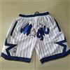 Pantaloncini da basket retrò degli Magic Classica cuciti Bianco/Nero