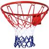 HOMCOM Canestro da Basket in Ferro e Rete in Nylon, Interno ed Esterno, Φ46cm