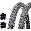 CST 2 COPERTONI 14 X 1 3/8 X 1 5/8 + CAMERE PNEUMATICI TASSELLATI BICI BIKE BAMBINO