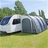 Leisurewise Leisurewize Ontario Ultimate Caravan con Poli Piatti Tenda Veranda 390cm Grigio