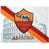 A.S. Roma Bandiera Roma ufficiale originale AS 47X65 mini colosseo giallorossi sottocosto