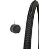 Deestone 1 COPERTONE 27 X 1 1/4 (32-630) + CAMERA D'ARIA PER BICI BICICLETTA NERO VINTAGE