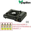 Papillon FORNELLO DA CAMPEGGIO A GAS BUTANO PAPILLON CUCINA COMPLETO DI VALIGETTA