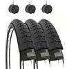 Ecovelò 3 COPERTONI 26 X 2 X 1 3/4 (54-571) + CAMERE PNEUMATICI CARRETTO FURGONCINO BICI