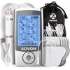 AUVON TENS Professionale Elettrostimolatore Muscolare, Dispositivo di EMS Ricari