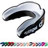 D3 - Paradenti in gel a doppio strato, per rugby, boxe, colore: arancione