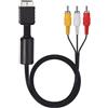 Wisdom Cavo Audio Video AV S‑Video 3 RCA PlayStation PS1 PS2 PS3 Compatibile Nuovo