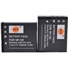DSTE 2-Pacco Ricambio Batteria per Casio NP-130 Exilim EX-H30 EX-H30BK EX-H35 EX