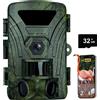 YOVOCA Fototrappola 8K, Fototrappole Infrarossi Invisibili WiFI 60MP, 120° Wi...