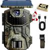 iZEEKER Fototrappola Solare 4K 30fps 48MP, Fototrappola Infrarossi con LED 85...