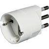 BTICINO S3624D ADATTATORE CON SPINA 2P+T 16A E PRESA TEDESCA P30 BIANCO