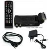 MINI DECODER DIGITALE TERRESTRE TV DVB T3 PIEGA 180° FULL HD 1080P 1920P SCART 3