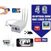 TELECAMERA IP CAM 4G 3G GSM WIFI CLOUD 2 MPX WIRELESS SD ONVIF CAMERA SIM ZOOM