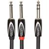 ROLAND Cavo Professionale Insert/Splitter Serie Black Jack TRS / Dual Jack In...