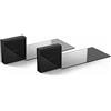 Meliconi Ghost Cube Soundbar Nero, Sistema Copricavi Componibile con Mensola in