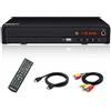 WISCENT Lettore DVD compatto multi-regione, MP3, Mpeg4, USB, HDMI, AV, CD per us