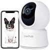 LAXIHUB 3K/5MP Telecamera WiFi Interno 5GHz, Telecamera Sorveglianza Interno, 35