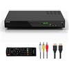 LONPOO Lettore Blu-Ray Full HD, LP-100 Lettori CD DVD 1080P con uscita HDMI/AV/coassial