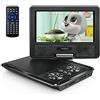 Yoton Lettore DVD Portatile 9,5" HD per Bambini e Auto Schermo Girevole 7,5", Ba