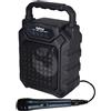 Karma HPS 44 Cassa Amplificata e Microfono Portatile Ricaricabile Bluetooth Nero