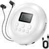 Gueray Lettore CD Portatile Lettores CD Personale con Cuffie Display LCD Anti-Sk