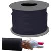 ZZIPP Cavo Matassa Microfonico 100 Metri Nero Cavo Microfonico Bilanciato 100 Metri...