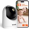 Tenda Telecamera Wi-Fi Interno 2K, Sorveglianza 360°, Rilevamento di Persone,...