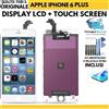 DISPLAY LCD Per APPLE IPHONE 6 PLUS SCHERMO + VETRO TOUCH SCREEN FRAME BIANCO