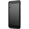 COVER NERA Per LG K22 CUSTODIA CARBON IN SILICONE TPU ANTIURTO MORBIDA K 22