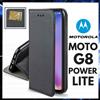 CUSTODIA PORTAFOGLIO LIBRO per MOTOROLA MOTO G8 POWER LITE COVER MAGNETICA PELLE
